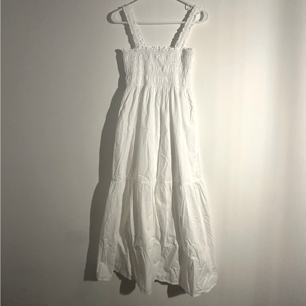 Cute simple white cotton dress